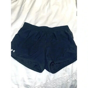 Under Armour Women's HeatGear Running Shorts S Black Lightweight Activewear